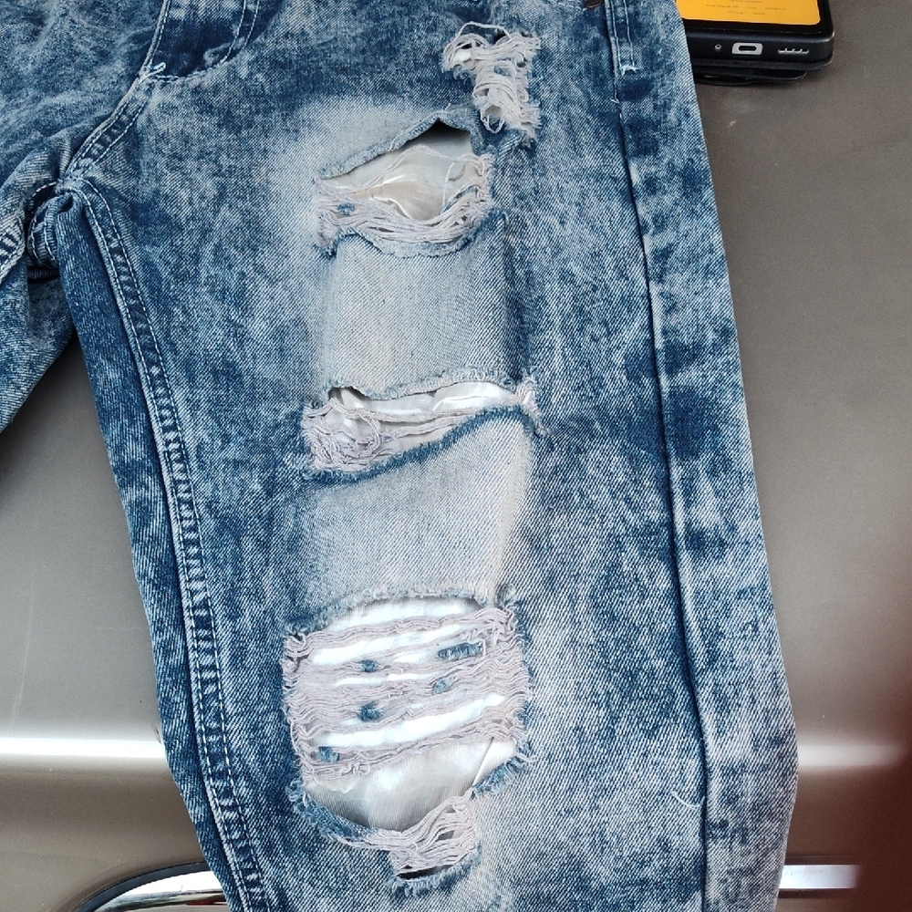 TRUE ROCK Light Blue Distressed Jeans - Picture 5 of 9